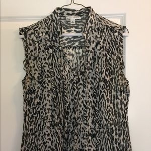 Banana Republic Leopard Print Blouse